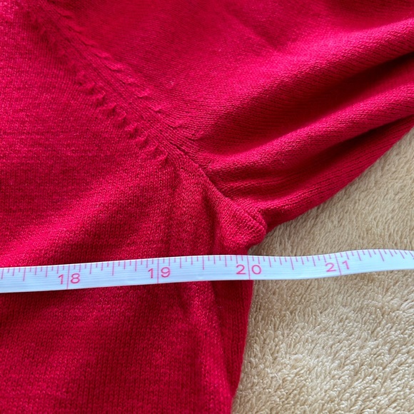 Talbots Red Scotty Dog Sweater, New With Tags Size Petite Large - Picture 3 of 6